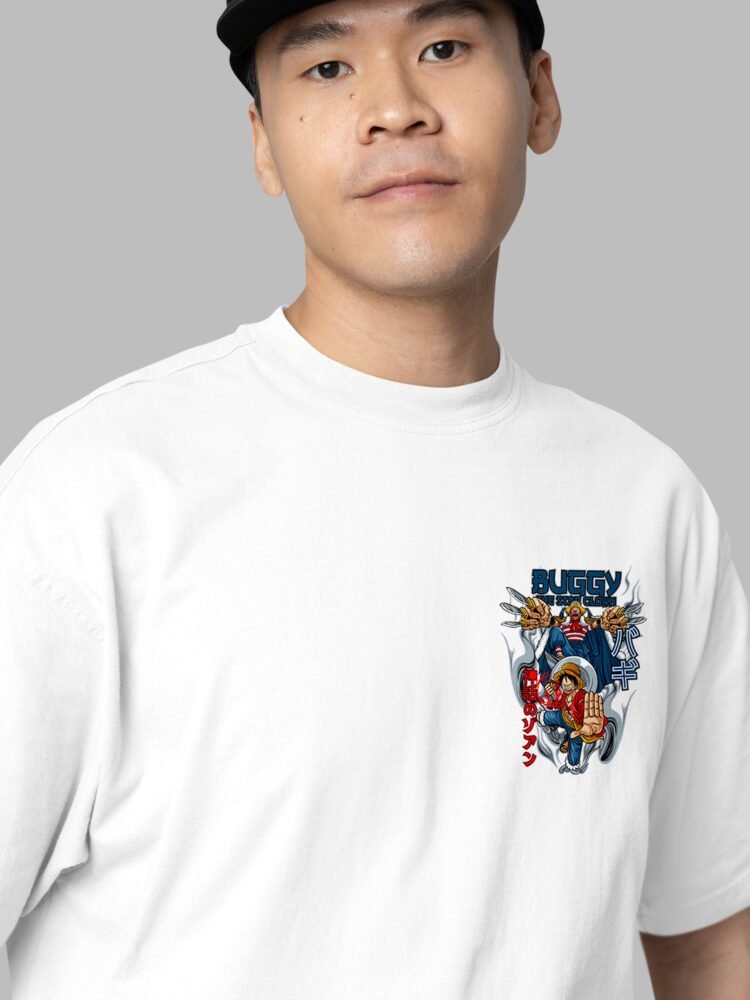 OnePieceBuggyOversizedT ShirtFrontWHite