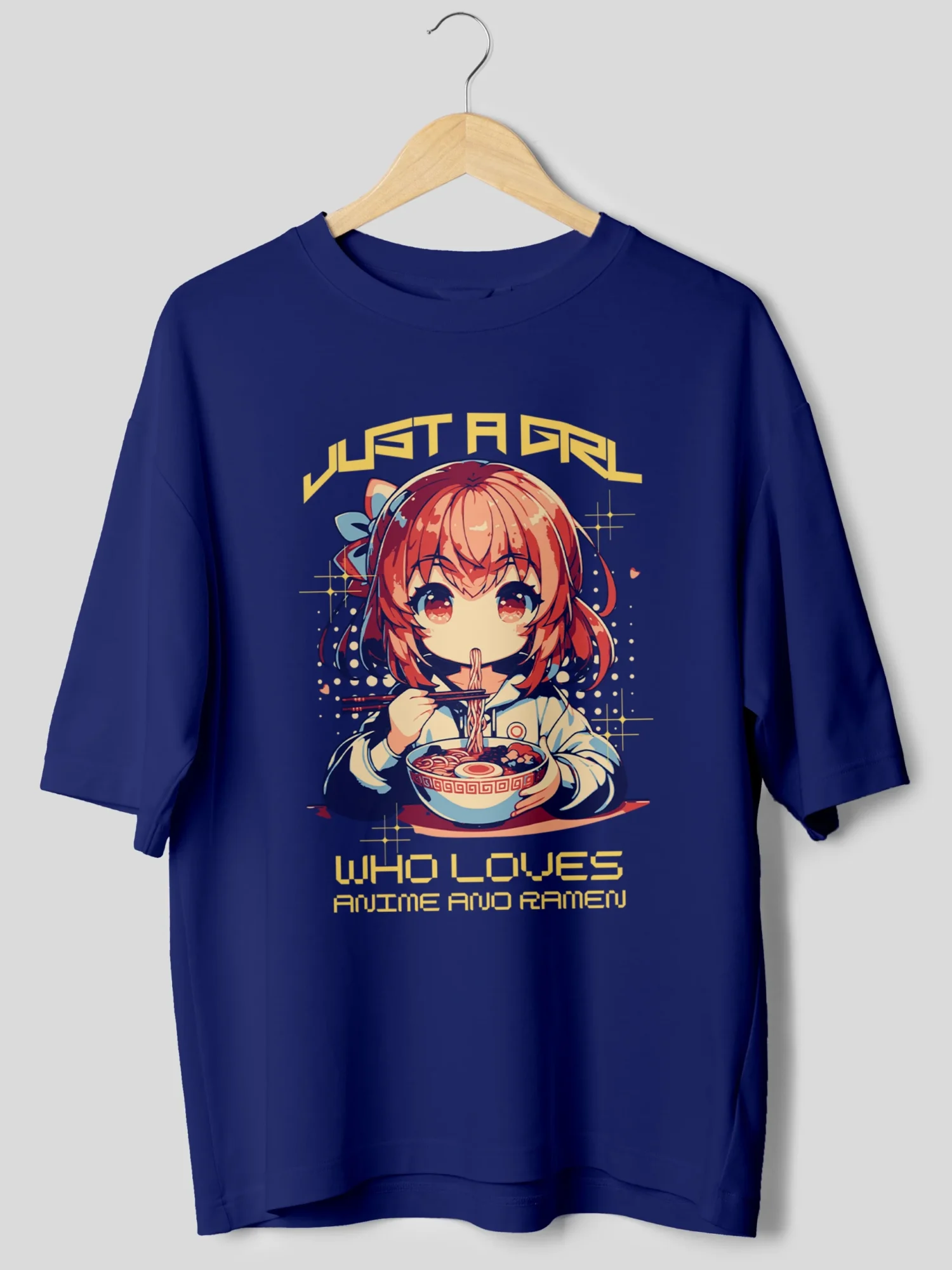 Just A Girl Who Loves Anime Oversized T-Shirt